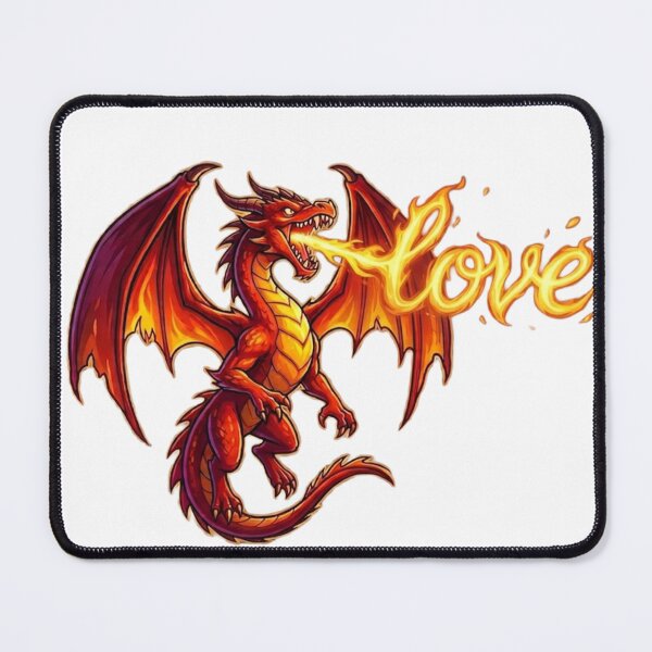 Item preview, Fire Dragon Love Flame Breathing Design designed and sold by inkvera9.