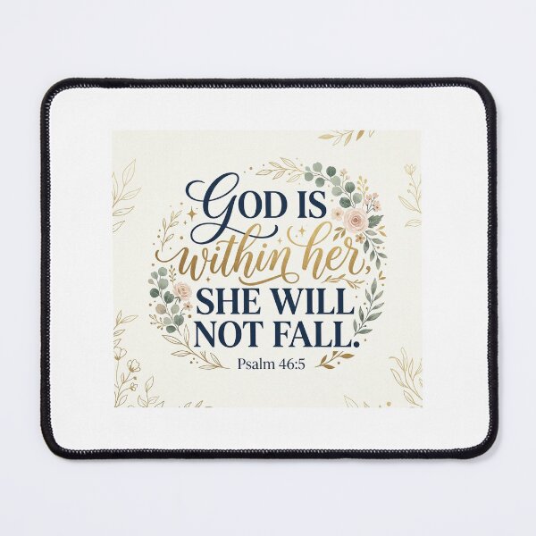 Item preview, Empowered Grace: Psalm 46:5 Typography Art designed and sold by El-Bethel23.
