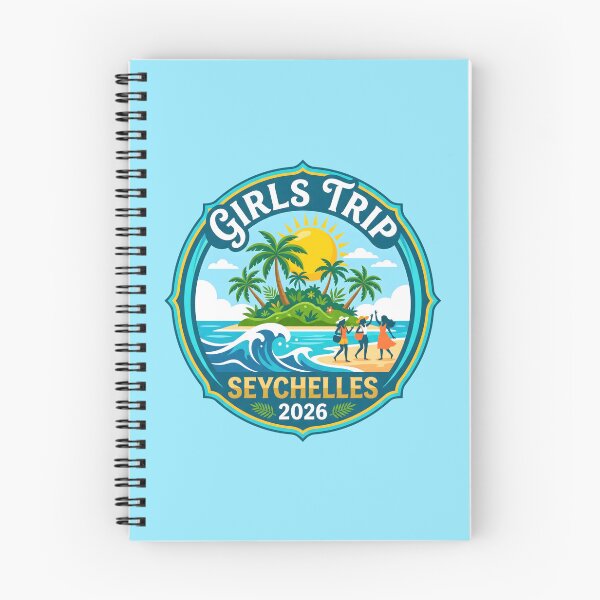 Item preview, Girls Trip Seychelles 2026 Tropical Vacation Emblem designed and sold by SplashTastic.