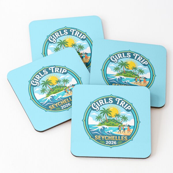 Item preview, Girls Trip Seychelles 2026 Tropical Vacation Emblem designed and sold by SplashTastic.