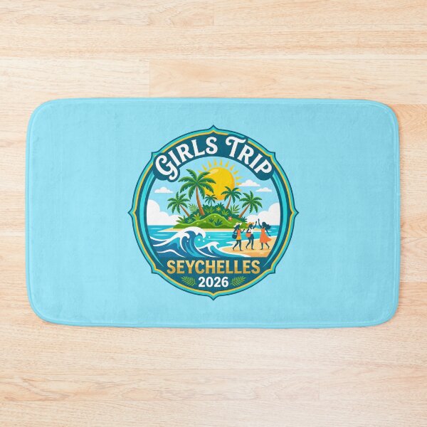 Item preview, Girls Trip Seychelles 2026 Tropical Vacation Emblem designed and sold by SplashTastic.