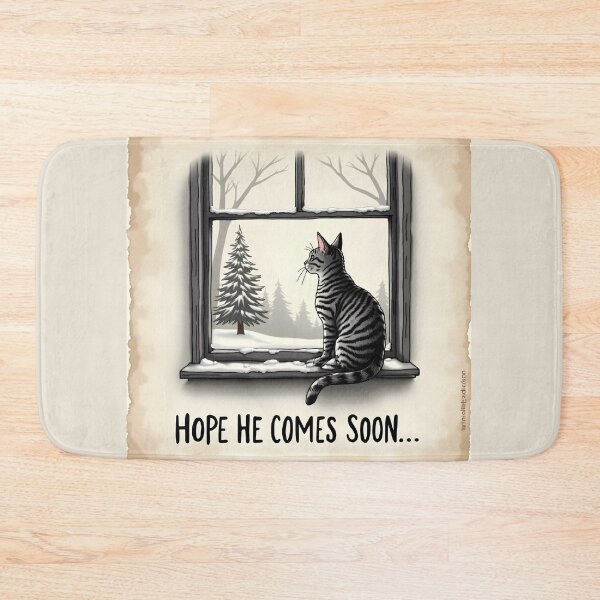 Item preview,  Nostalgic Waiting Cat Art Print: Heartwarming Loyalty Pet Remembrance Banner designed and sold by Creative-RE.