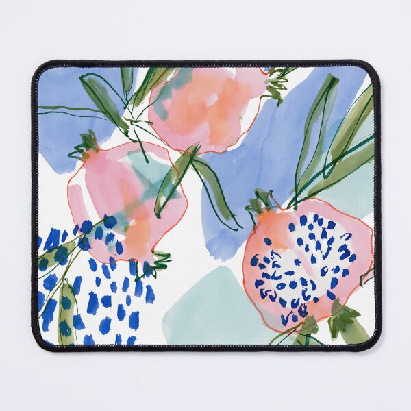 Item preview, Watercolor Pomegranates on Blue designed and sold by Ramona-Gliga.