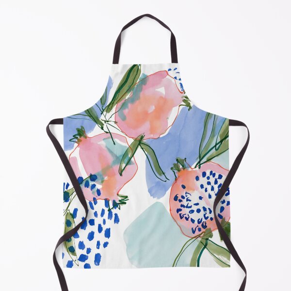 Item preview, Watercolor Pomegranates on Blue designed and sold by Ramona-Gliga.