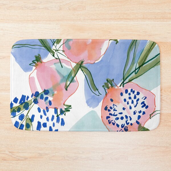 Item preview, Watercolor Pomegranates on Blue designed and sold by Ramona-Gliga.