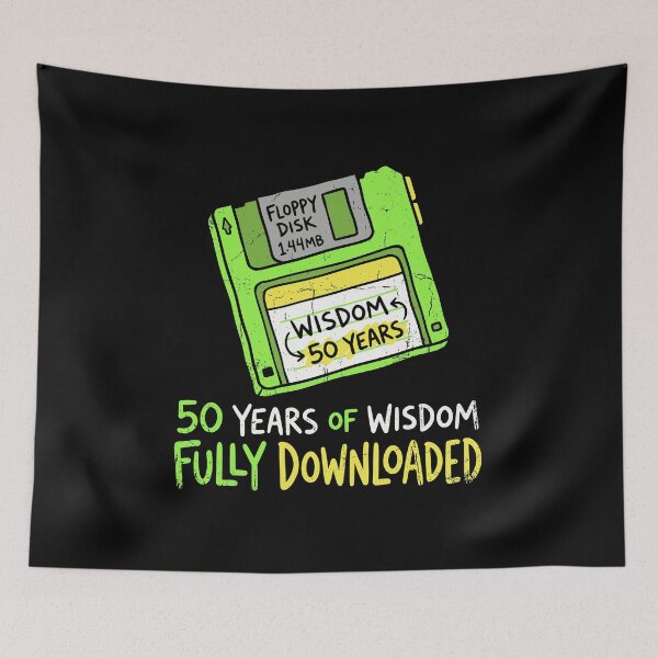 Item preview, Geek 50th Birthday Retro Tech Humor JUL-189 designed and sold by noberic.