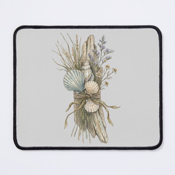 Item preview, Vintage Seashell & Driftwood Botanical Bouquet designed and sold by Ortsas.