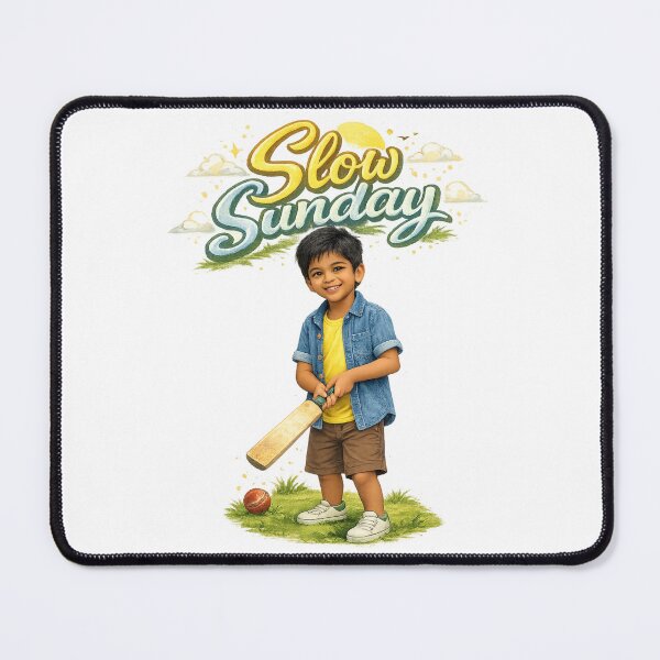Item preview, Slow Sunday Cricket Vibes | Cozy Weekend Cricket Lover Design designed and sold by Genzfirevibes.