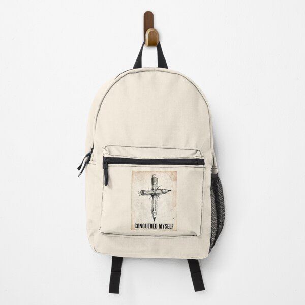 Item preview, Conquered Myself Broken Pencil Cross Motivational Artwork designed and sold by SplashTastic.