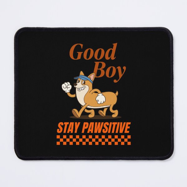 Item preview, Good Boy Stay Pawsitive Vintage Corgi designed and sold by OlyvieArt.