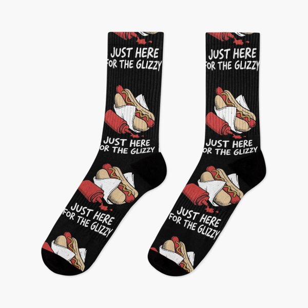 Item preview, Just Here For The Glizzy Funny Meme Tee JUL-174 designed and sold by noberic.