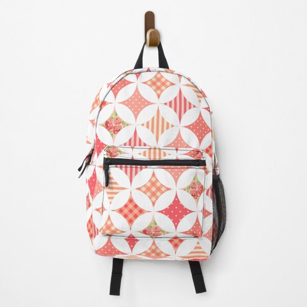 Item preview, Floral, Stripe and Spots on Pink Red Circle & Diamond Pattern designed and sold by TeeGeeTees.
