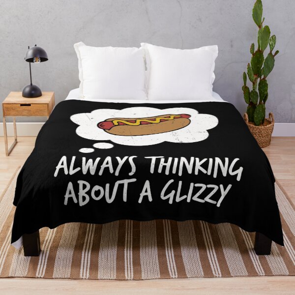 Item preview, Always Thinking About A Glizzy Retro Tee JUL-175 designed and sold by noberic.