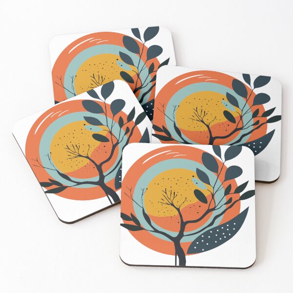 Item preview, tree illustrator sunrise designed and sold by Artist300DPI.