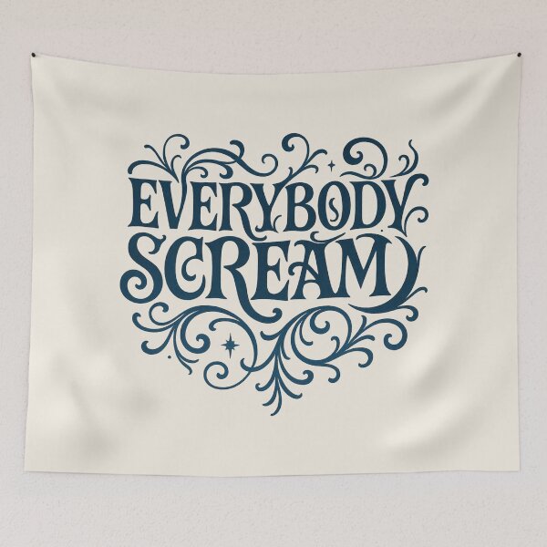 Item preview, Everybody Scream Witchy Gothic Typography designed and sold by From Cyryl with Love.