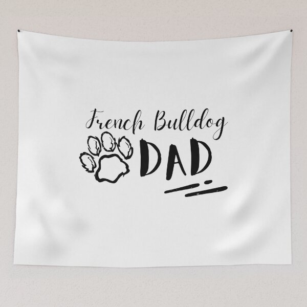 Item preview, French Bulldog Dad Paw Print Graphic designed and sold by OlyvieArt.
