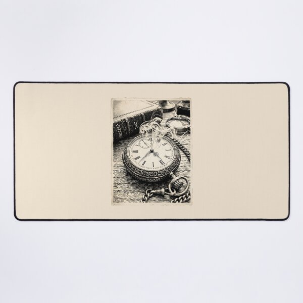 Item preview, Vintage Pocket Watch Smoke Horology Book Sketch designed and sold by SplashTastic.
