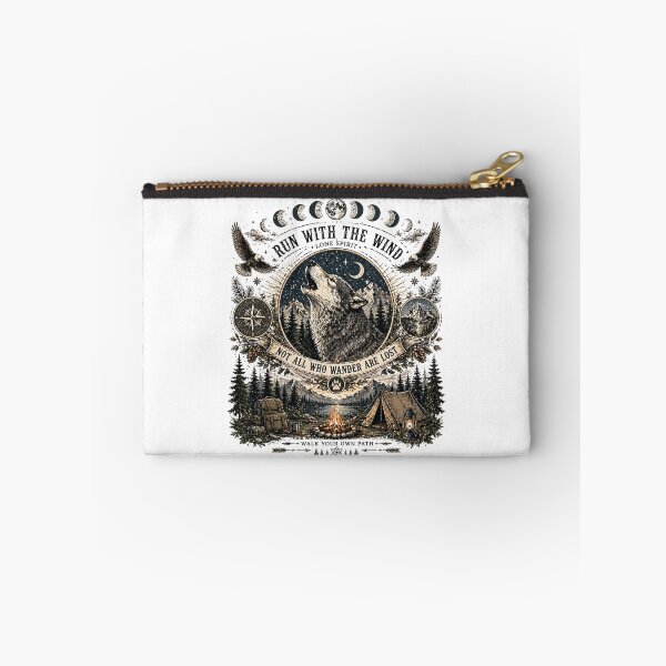 Item preview, Retro Lone Spirit Wolf Camping Aesthetic Art designed and sold by Skyrocketz.