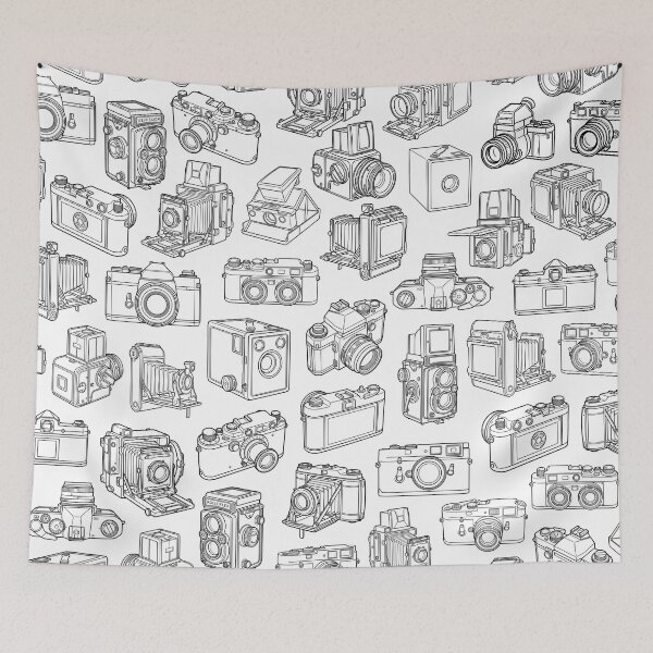 Item preview, Photographer Vintage Camera Photography Cameras Pattern designed and sold by GrandeDuc.