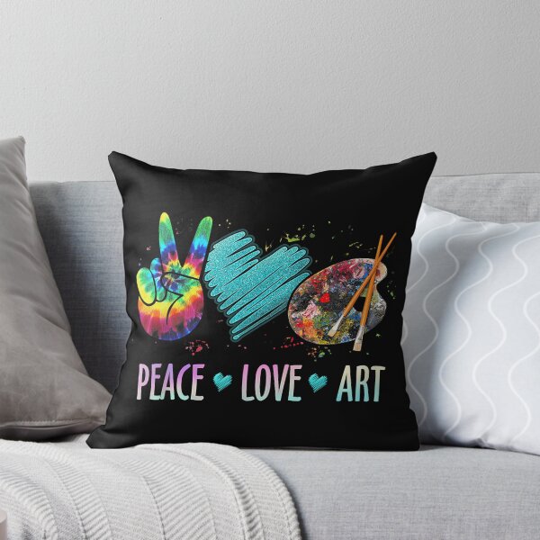 Item preview, Peace Love Art Painting Palette Art Teacher designed and sold by CherylCGarrison.