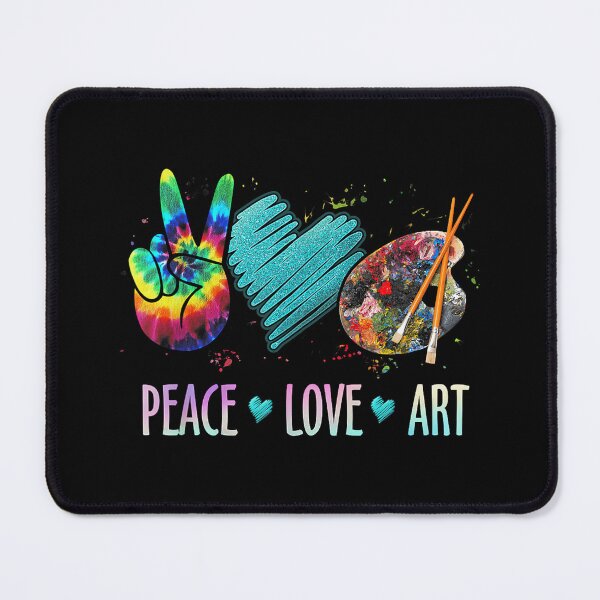 Item preview, Peace Love Art Painting Palette Art Teacher designed and sold by CherylCGarrison.