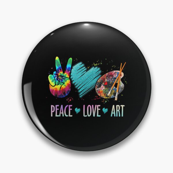 Item preview, Peace Love Art Painting Palette Art Teacher designed and sold by CherylCGarrison.