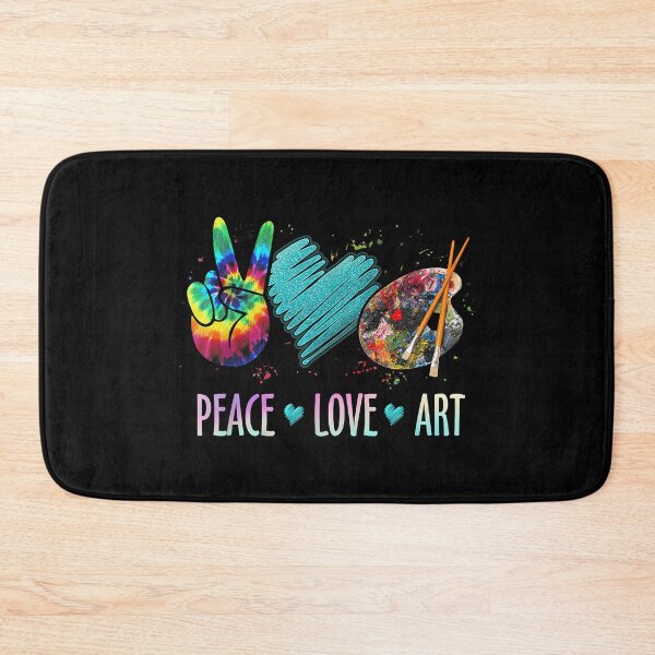Item preview, Peace Love Art Painting Palette Art Teacher designed and sold by CherylCGarrison.