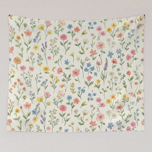 Item preview, Cottagecore Botanical Floral Print | Spring Meadow Flowers designed and sold by FashioonTrends.