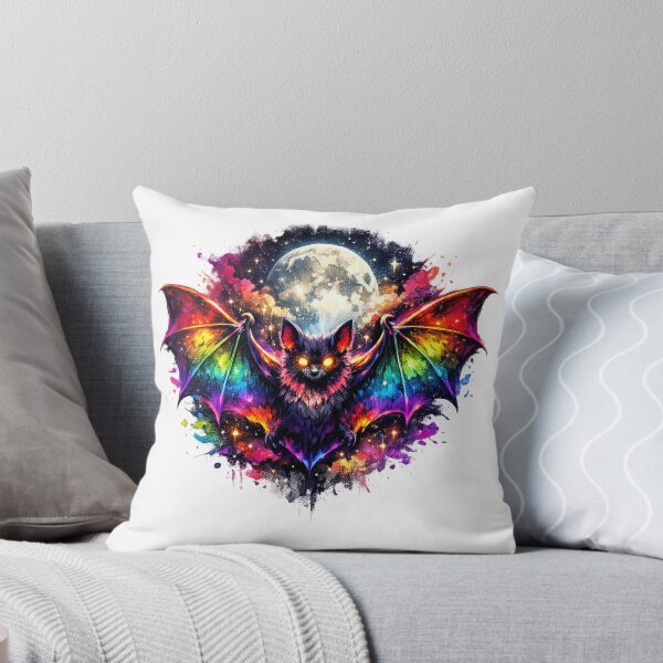 Item preview, Night Shift Champion Rainbow Bat | Colorful Neon Bat Art | Funny Gothic Animal T-Shirt designed and sold by RBToper.