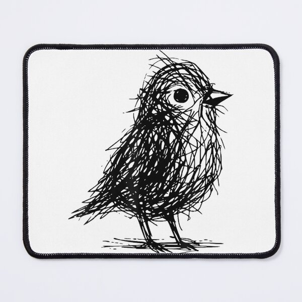 Item preview, Minimal Line Art Minimalist Abstract Sketch Scribble Bird designed and sold by CherylCGarrison.