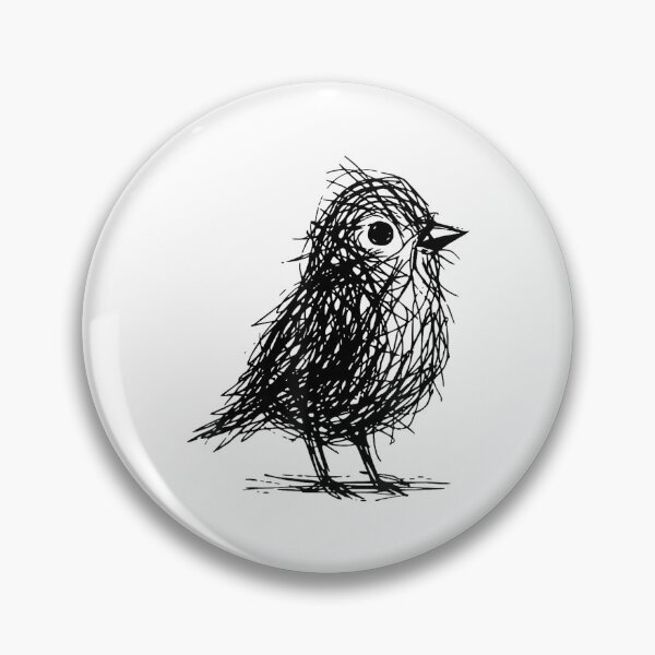 Item preview, Minimal Line Art Minimalist Abstract Sketch Scribble Bird designed and sold by CherylCGarrison.
