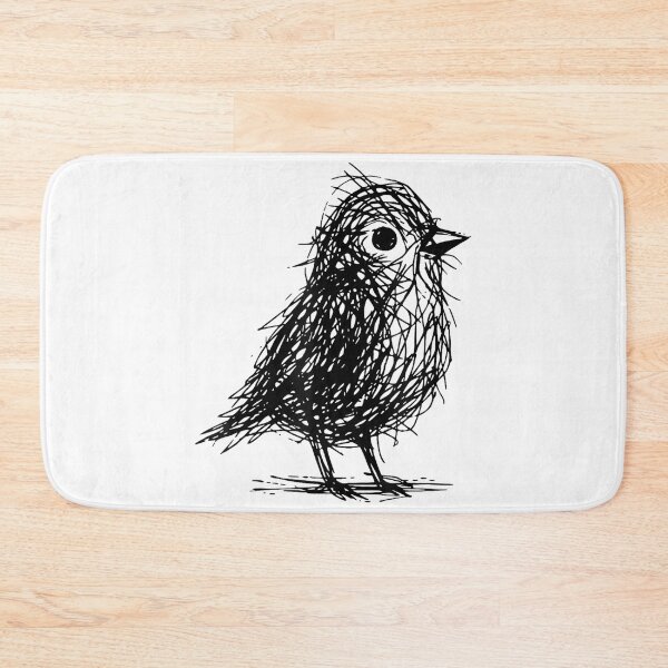 Item preview, Minimal Line Art Minimalist Abstract Sketch Scribble Bird designed and sold by CherylCGarrison.