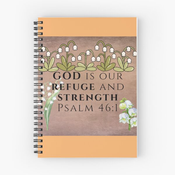 Item preview, God Is Our Refuge and Strength – Psalm 46:1 Christian Bible Verse Floral Wall Art designed and sold by photoart1854.