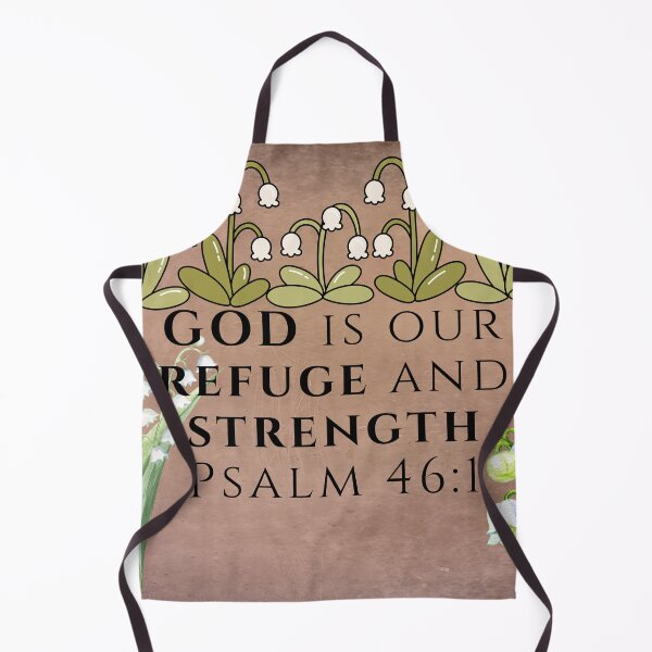 Item preview, God Is Our Refuge and Strength – Psalm 46:1 Christian Bible Verse Floral Wall Art designed and sold by photoart1854.