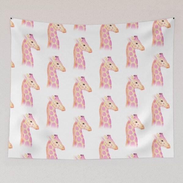Item preview, Pink and Yellow Giraffe designed and sold by DesignsByHumbug.