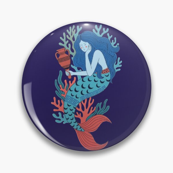 Item preview, Greek Mythology Mermaid Amphora Vase designed and sold by capricedefille.