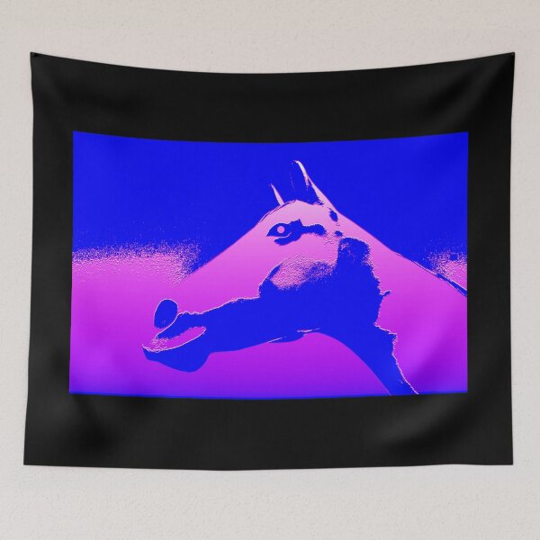 Item preview, Horse in pink and blue designed and sold by Dlt1981.