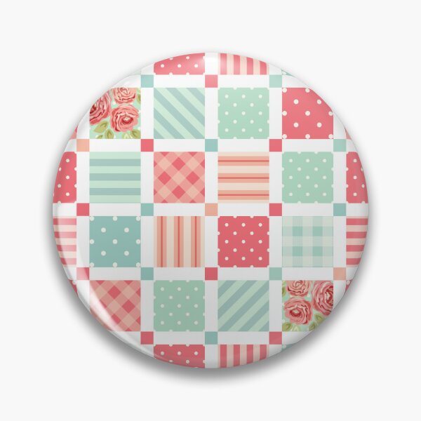 Item preview, Floral, Stripe and Spots on Pink Red Square Pattern designed and sold by TeeGeeTees.
