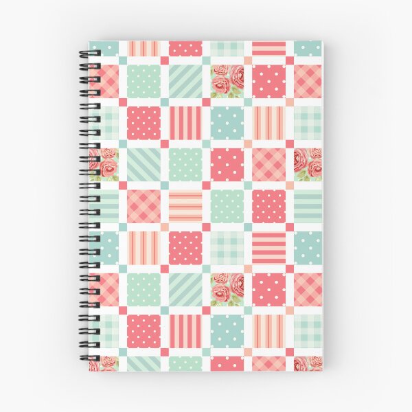 Item preview, Floral, Stripe and Spots on Pink Red Square Pattern designed and sold by TeeGeeTees.