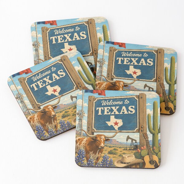 Item preview, Welcome to Texas Vintage Travel Poster designed and sold by LuluLeb.