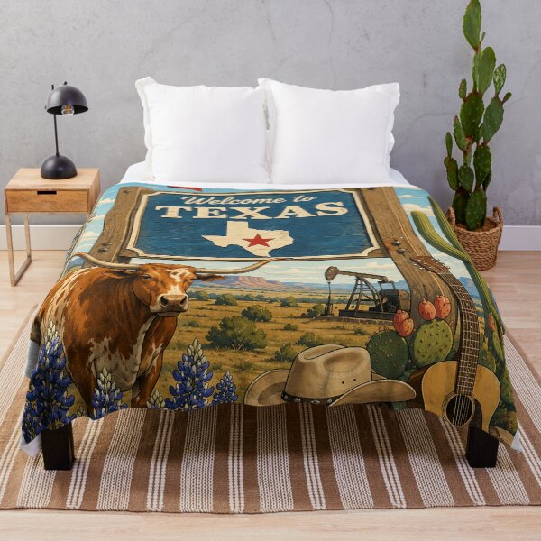 Item preview, Welcome to Texas Vintage Travel Poster designed and sold by LuluLeb.