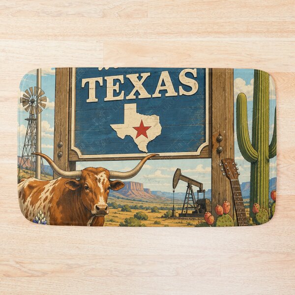 Item preview, Welcome to Texas Vintage Travel Poster designed and sold by LuluLeb.