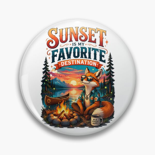 Item preview, Sunset Is My Favorite Destination Fox designed and sold by Sovereign Supply Co..