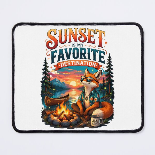 Item preview, Sunset Is My Favorite Destination Fox designed and sold by Sovereign Supply Co..
