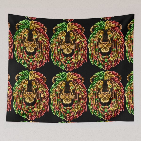Item preview, Neon Rasta Lion designed and sold by vilvilart.