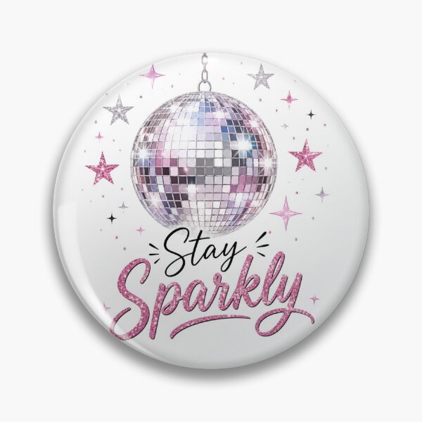 Item preview, Stay Sparkly Disco Ball with Stars designed and sold by PriyankaSonara.