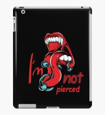 Look I'm Not Pierced Vintage Vampire iPad Case/Skin