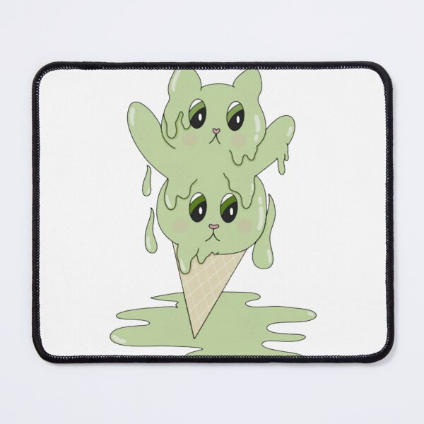 Item preview, But First Matcha Cute Green Ice Cream Cat Cone Art designed and sold by Artisticallyles.