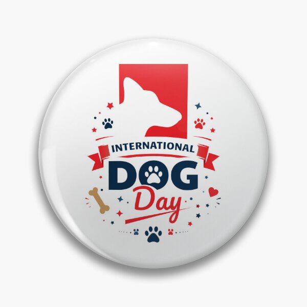 Item preview, International Dog Day Celebration designed and sold by OlyvieArt.