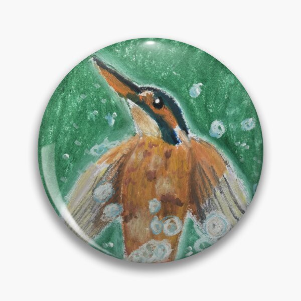 Item preview, Kingfisher designed and sold by woodland-towers.